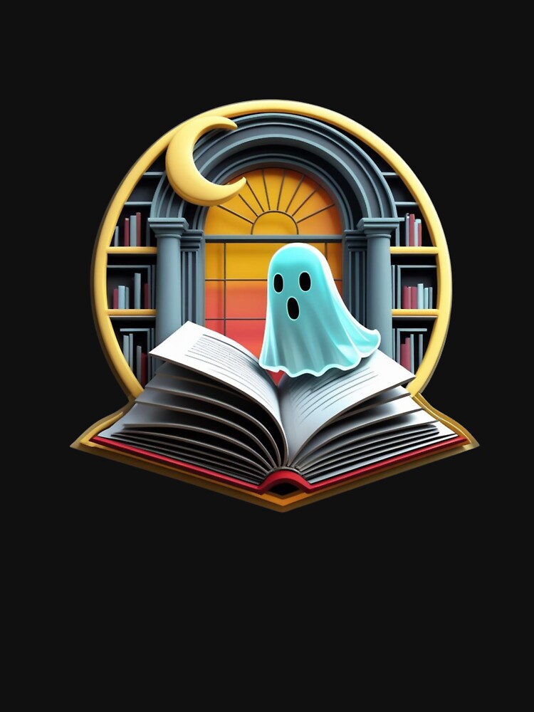 Retro Library Arch Badge – Book Emblem by fantasyy