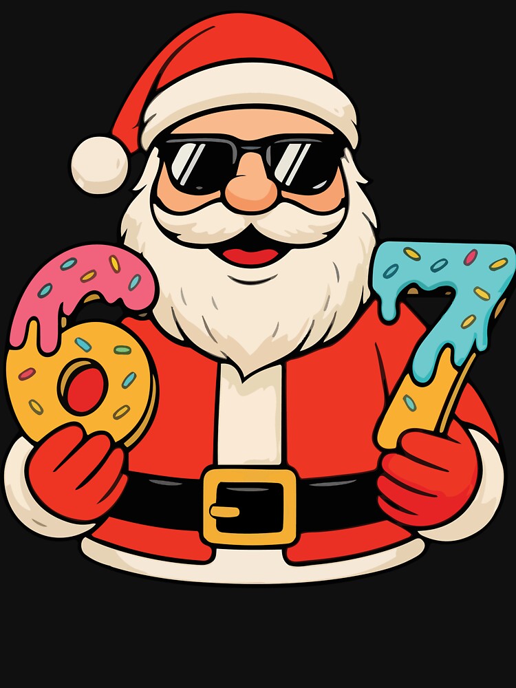 Santa Says 6 7 Ice Cream Drip Christmas Shirt by tangobil