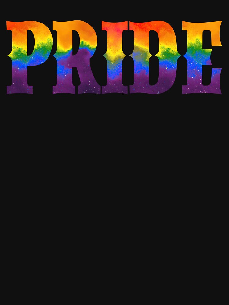 Tie Dye Space & Stars Pride Rainbow Art Print by thaneydesign