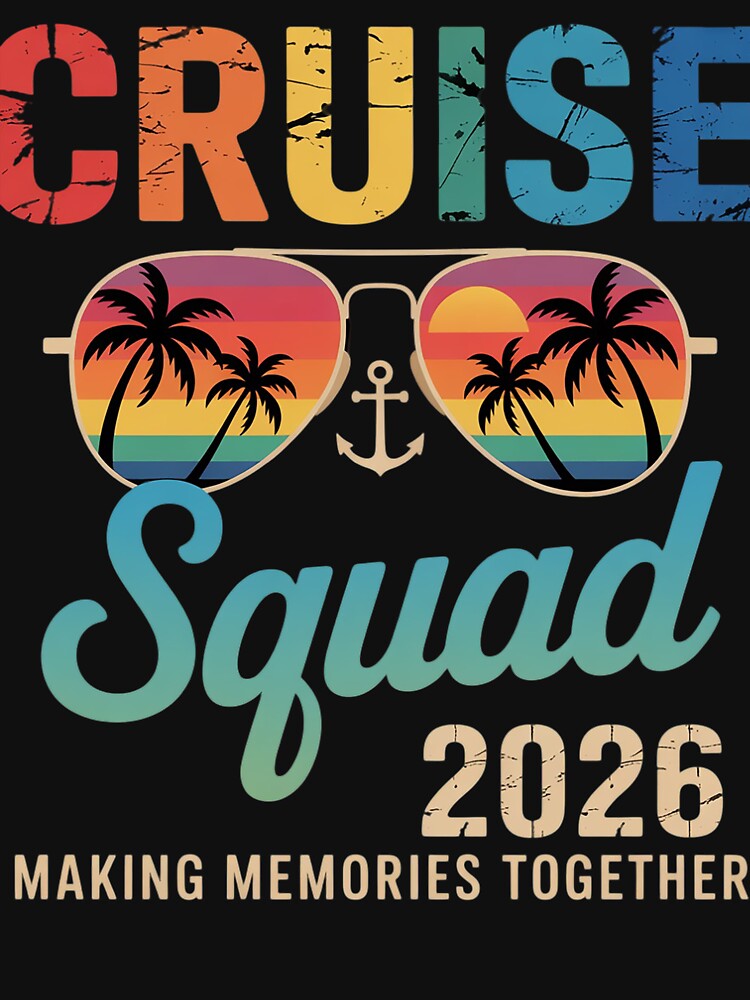 Squad Crew Cruise 2026 Summer Vacation Matching Family by DianaStantzo