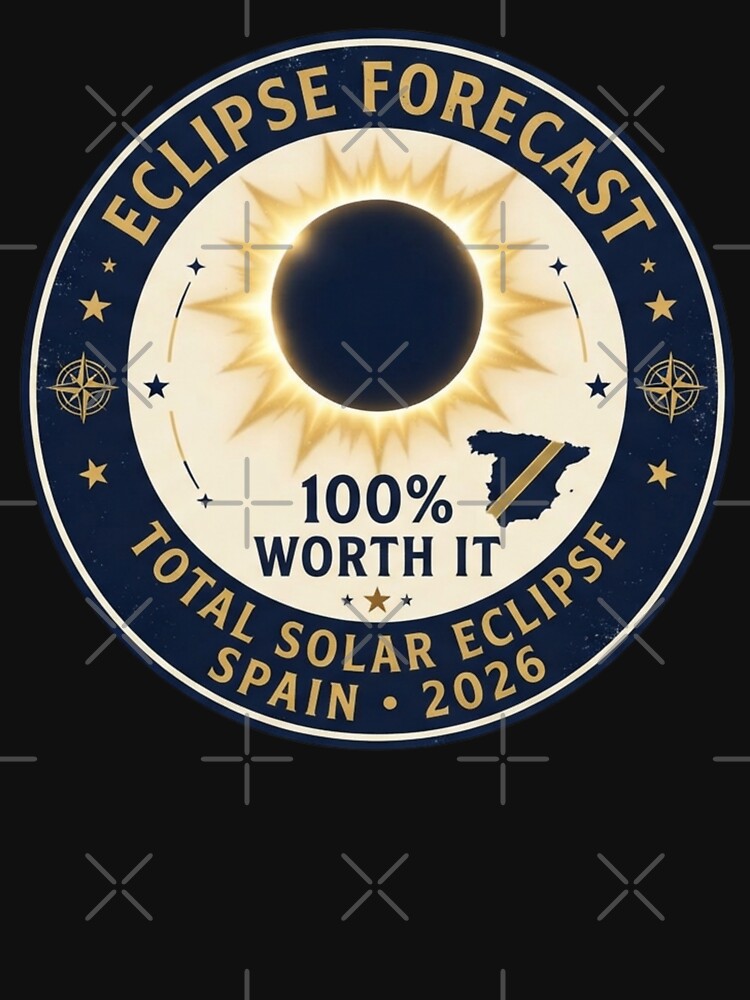 Eclipse Forecast 100% Worth It Spain 2026 by CalmCapy Co