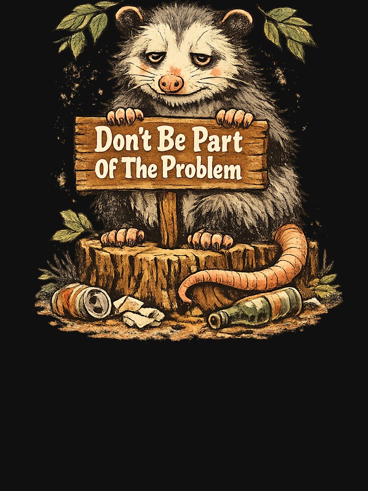 Don't Be Part Of The Problem Possum by FrameFlow