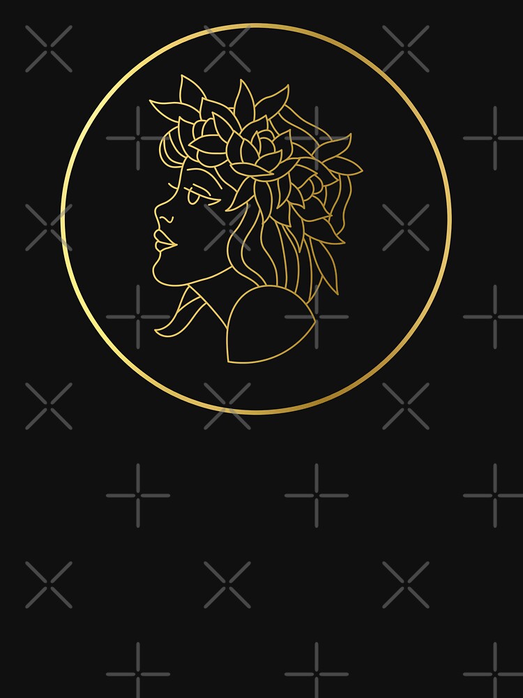 Virgo Zodiac Art Gold by Felicity-K