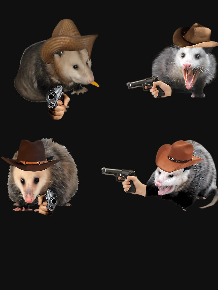 Cowboy Possum Sticker Pack by LoicThiessen