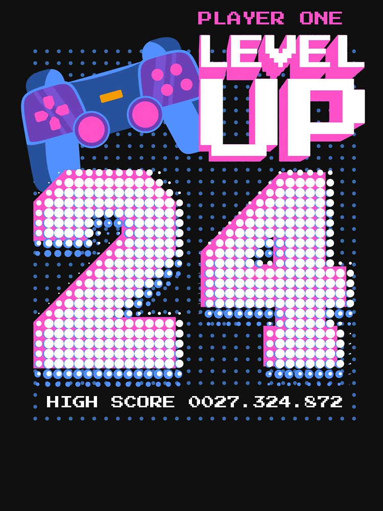 Player One Level Up 24 by patternprint1