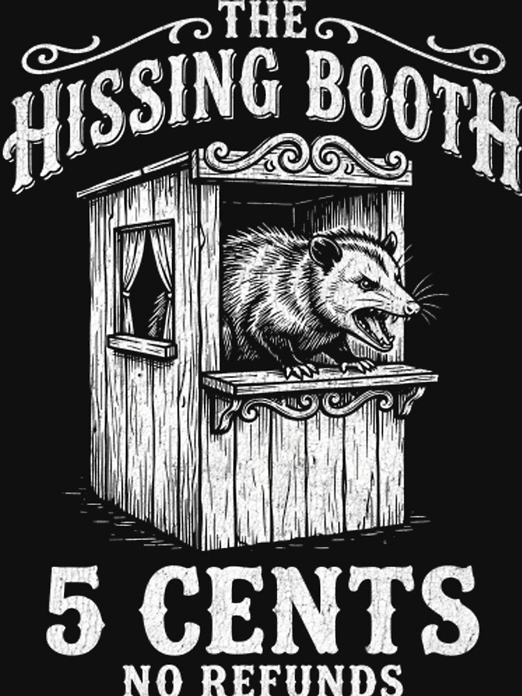 The Hissing Booth Funny Opossum Vintage by Mason-Pride
