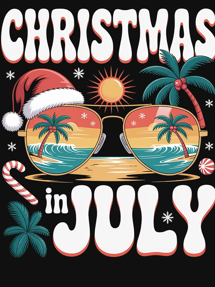 Christmas In July Beach Sunglasses by StephenDDArt