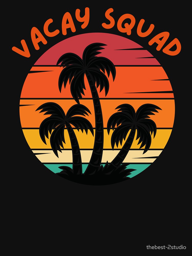 Vacay Squad Funny Family Summer Vacation Vintage by thebest-2studio