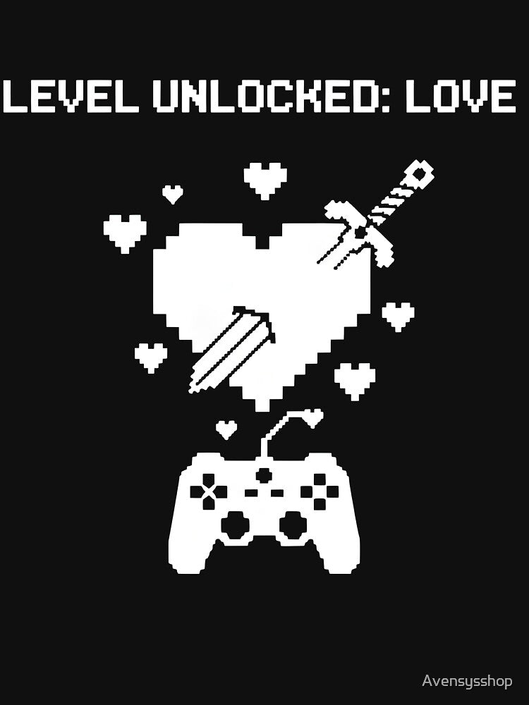 Level Unlocked Love Pixel Heart by Avensysshop