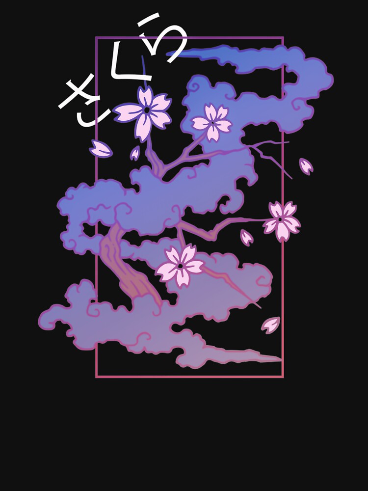 Japanese Aesthetic Sakura Flowers Vaporwave Soft Grunge by Hitagivapor