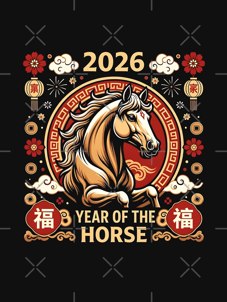 Aesthetic Fire Horse 2026 Zodiac Sign by GrumpySableye