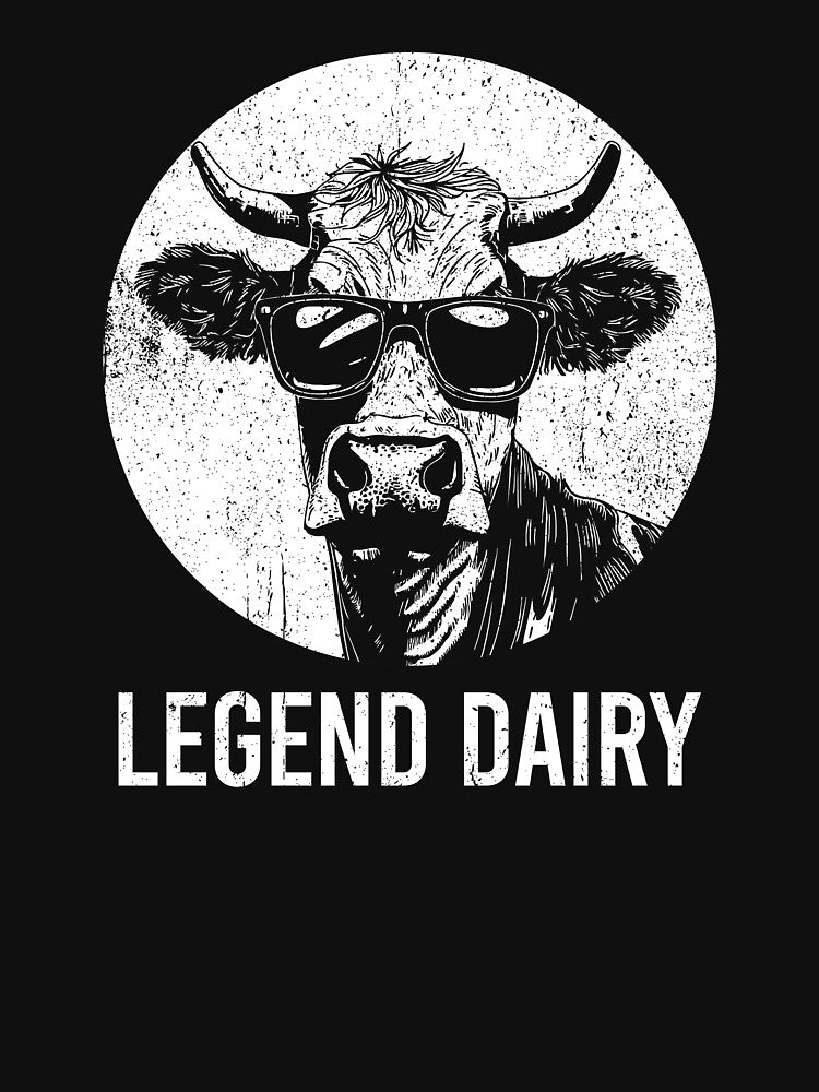 Legend Dairy - Funny Cow Farmer Pun by mhernaevily