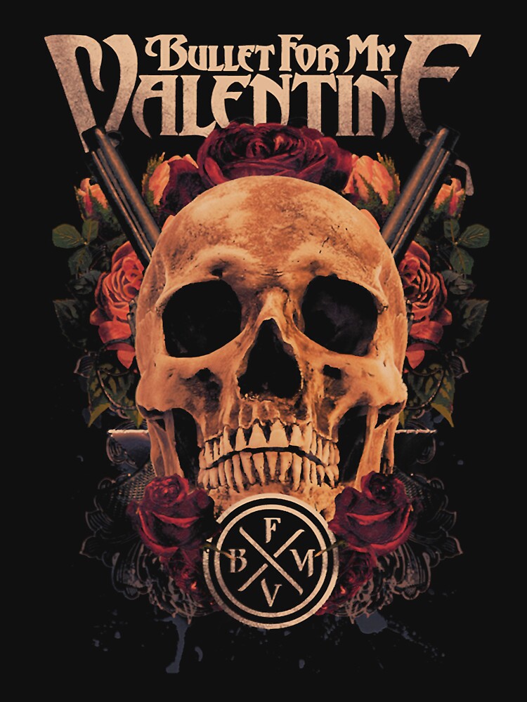 Women Men Skull Rose Bfmv Metal Merch Retro Vintage by Michrter