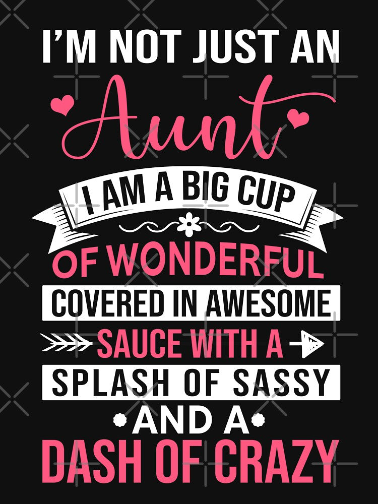Funny Aunt Quote Typography by teeperfect