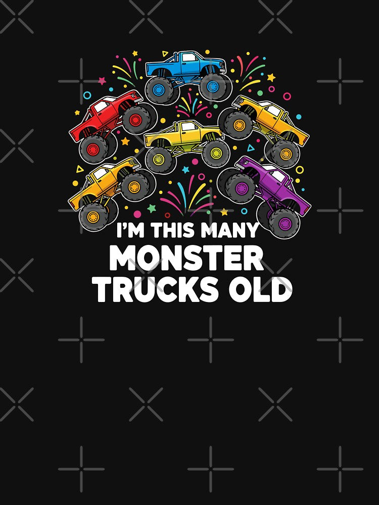 I'm This Many Monster Trucks Old Seventh Birthday Kids Party by PopStars1993