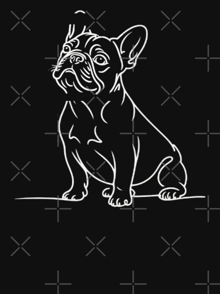 French Bulldog Illustration Line Art Bulldog Lovers by Petsthetic