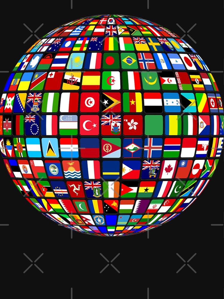 International World Flags Flags World Map by KimberlyOppen