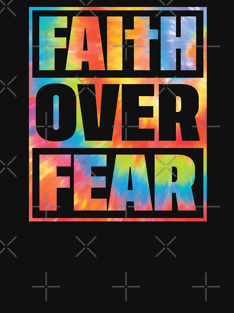 Christian Quote Faith Over Fear Typography by bolimj