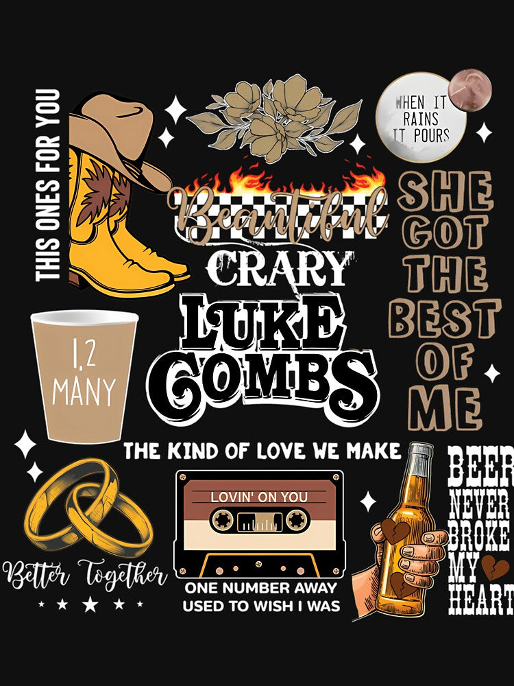 Luke Combs Vintage Texas Music Rodeo by LilwillGlenn