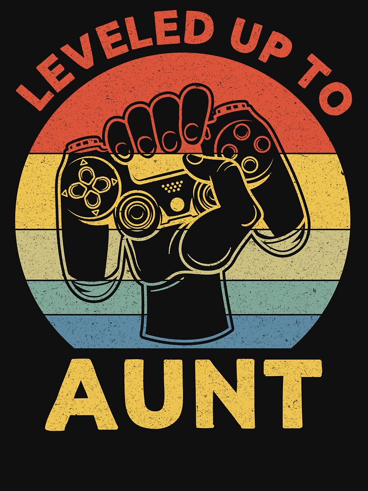 Leveled Up To Aunt: Aunt Gift - New Auntie of Nephew or Niece by Adexyl