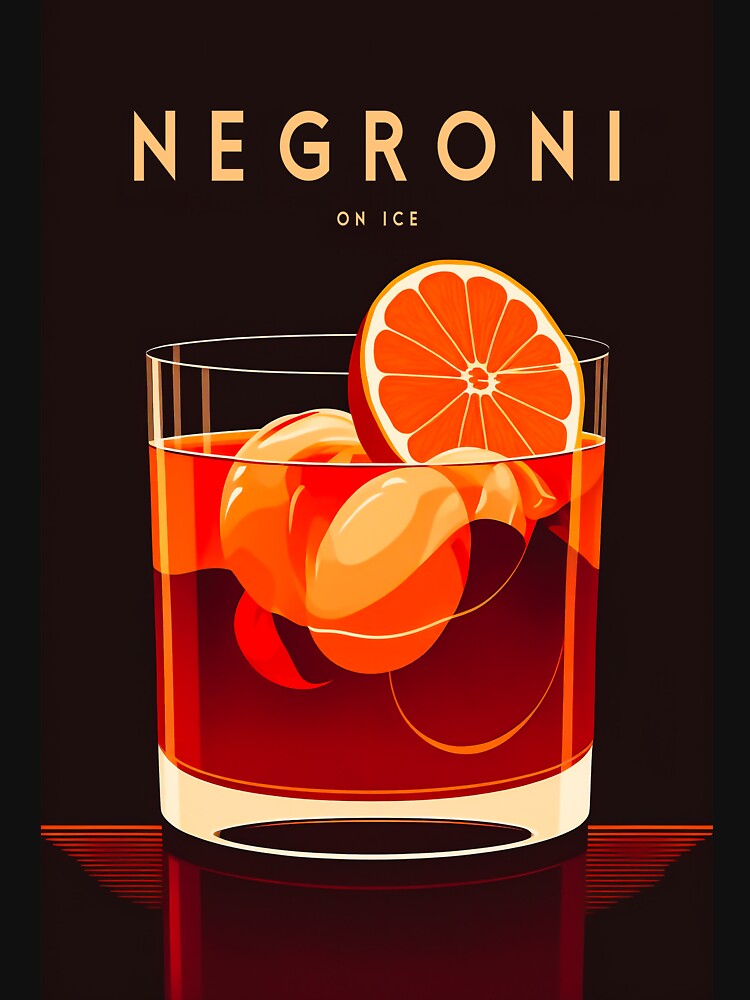 It's cocktail time! Vintage poster of a Negroni by Rogervdb