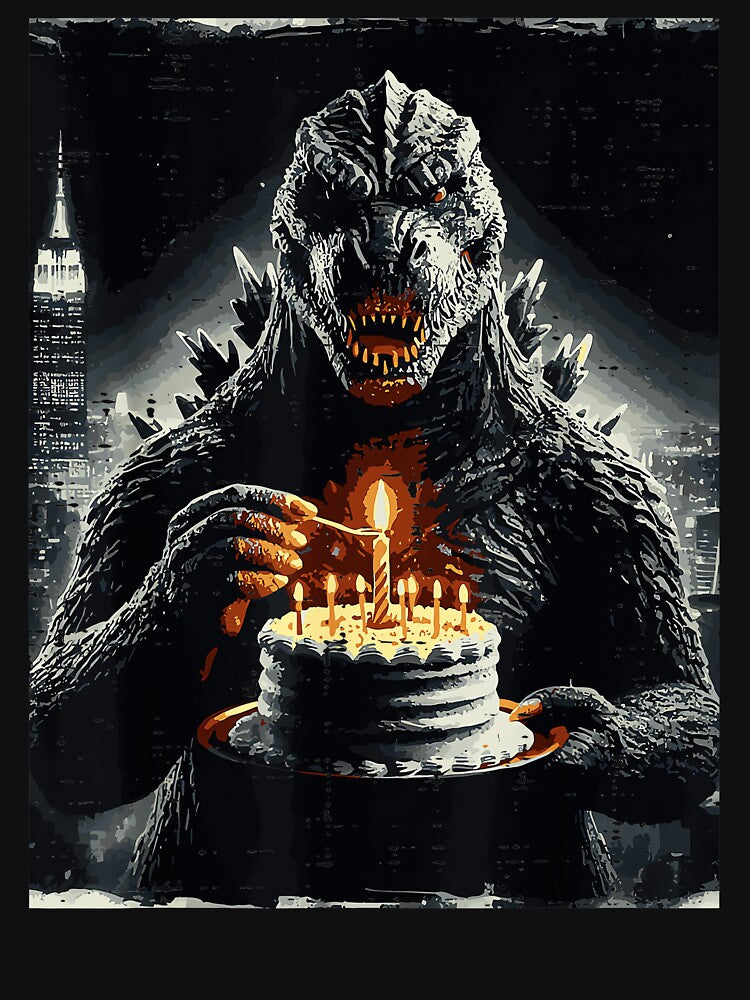 Godzilla Birthday Cake by SeraXYZ
