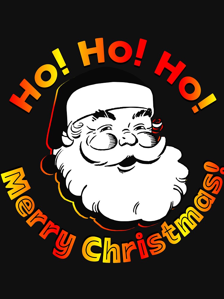 Classic santa claus, christmas laugh by hcarts