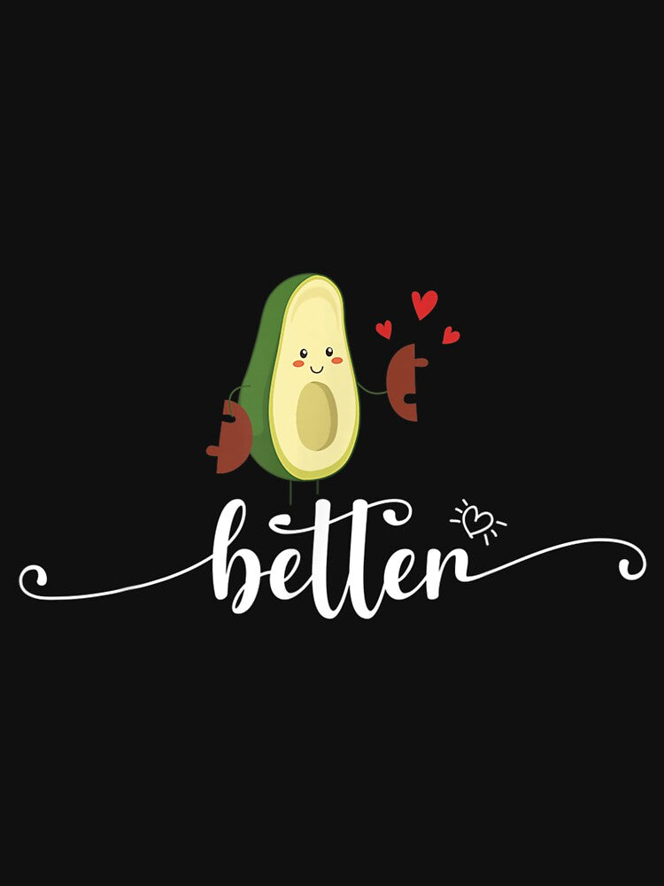 Avocado Better Half Matching Couple Funny Valentines Day by bessiey23