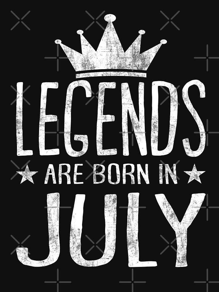 Legends are born in July shirt by niftee