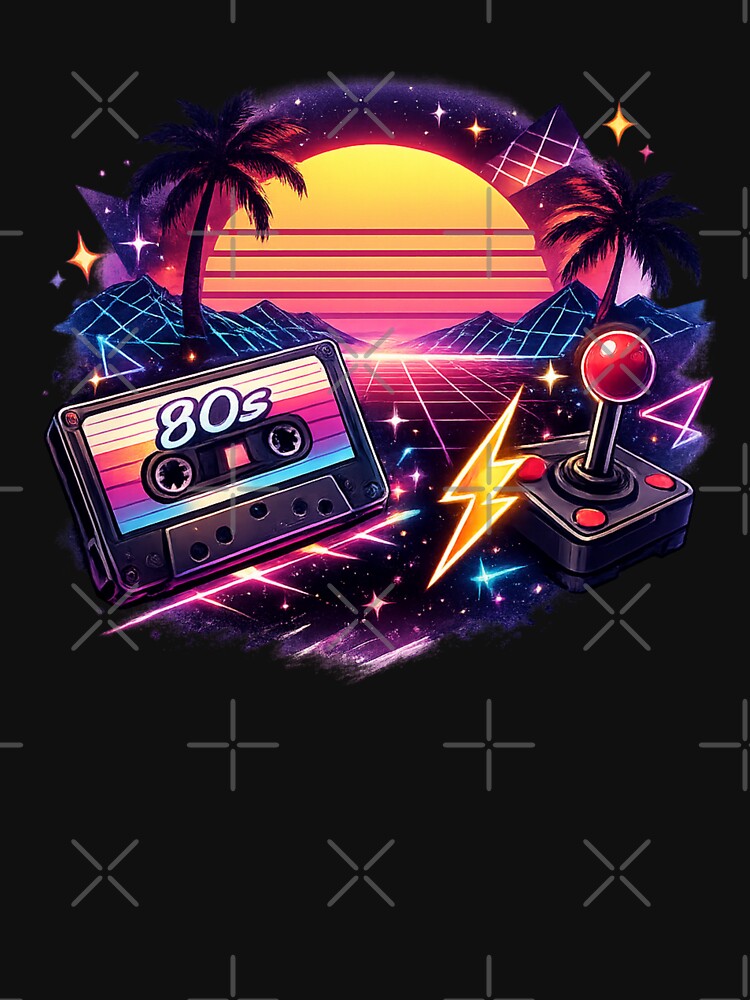 Neon Sunset 80s Retro Vibes by Tadeusz1