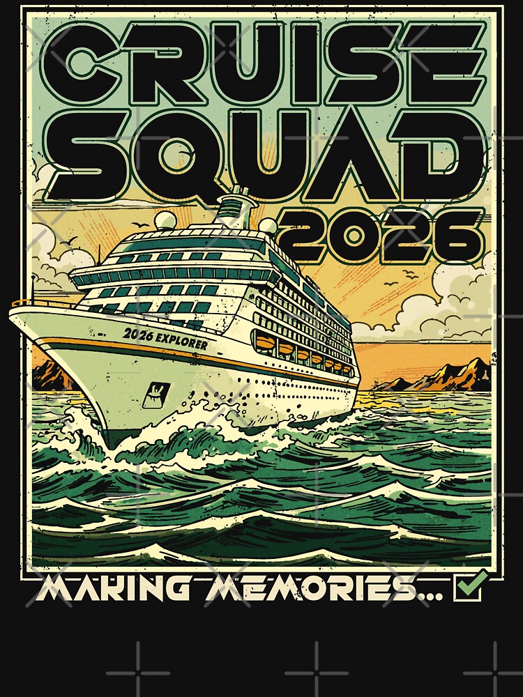 Cruise Squad 2026 - Vintage Cruise Summer Vacation Family by Nerd Shizzle