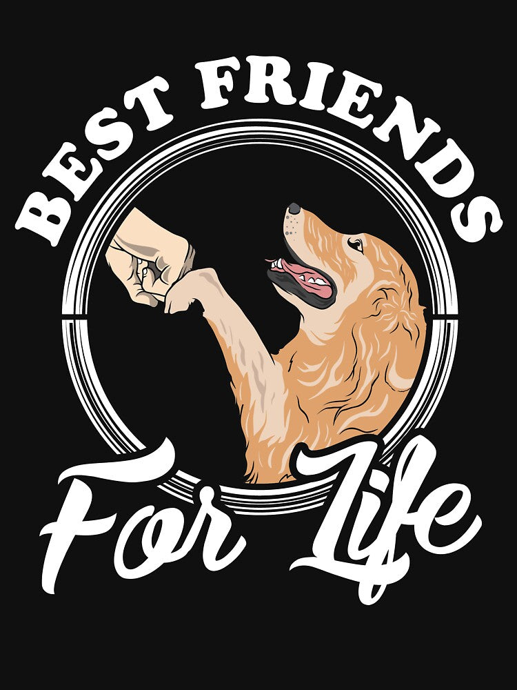 Golden Retriever Lover Design "Best Friends For Life" by adsman68