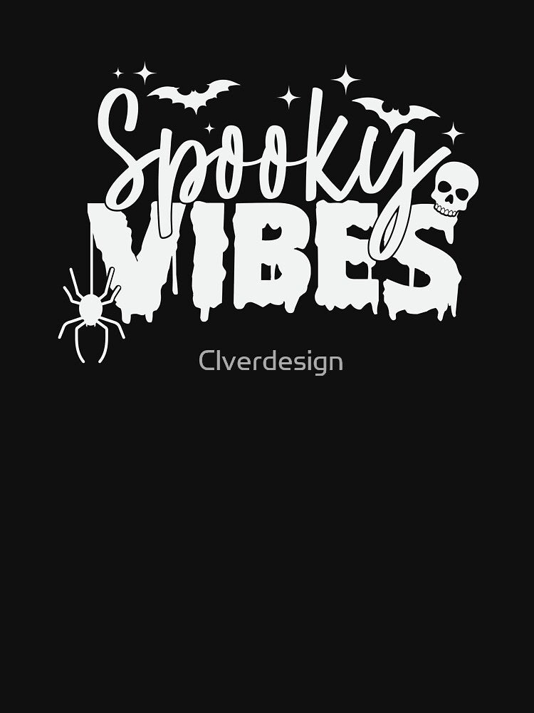 Spooky Vibes Funny Scary Halloween Costume by Clverdesign