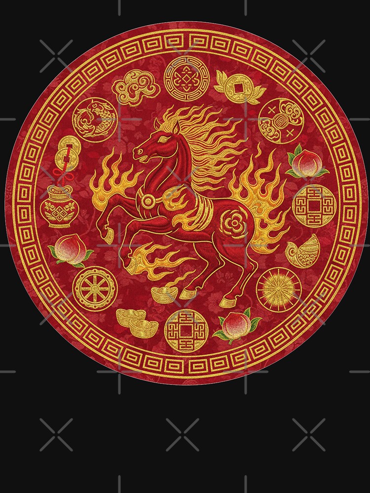 Year of the Fire Horse 2026 Chinese Paper Cut Art by PixelQ