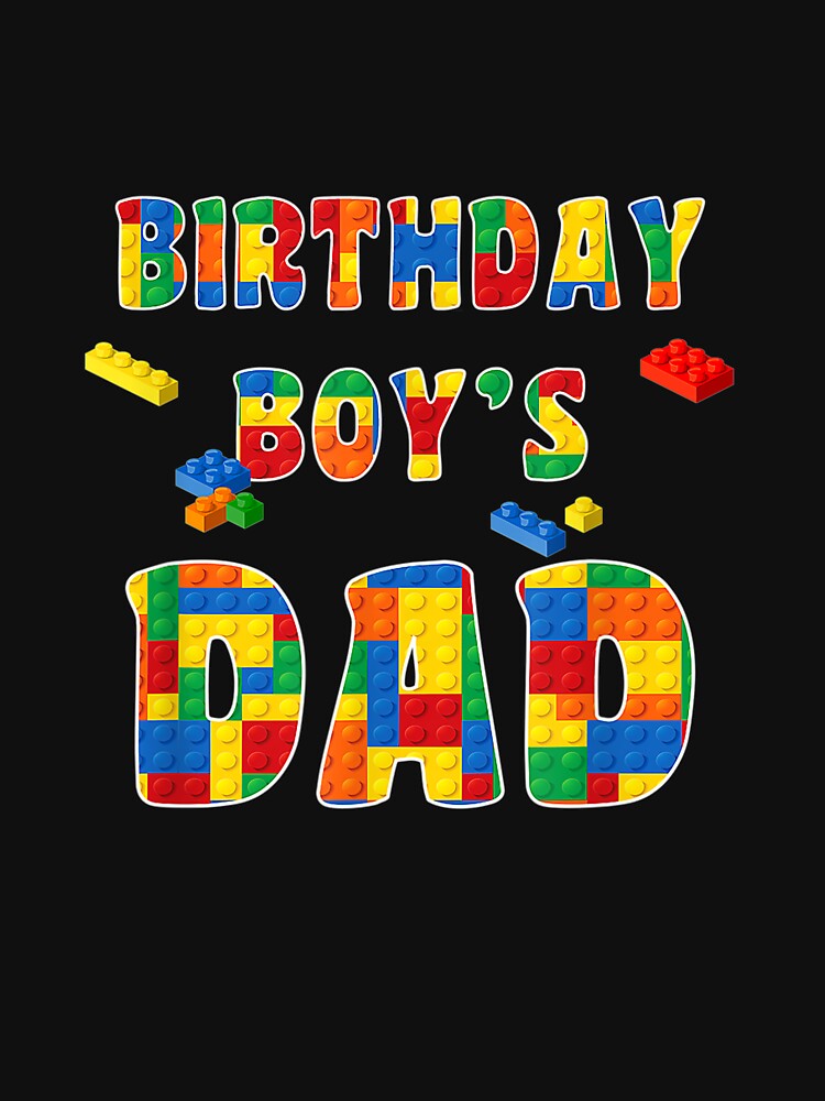 Building Block Dad Of Birthday Boy by SeyedshiNaia