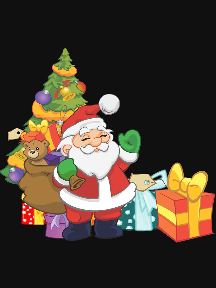 Retro vintage pink santa claus christmas by Vehiclestore