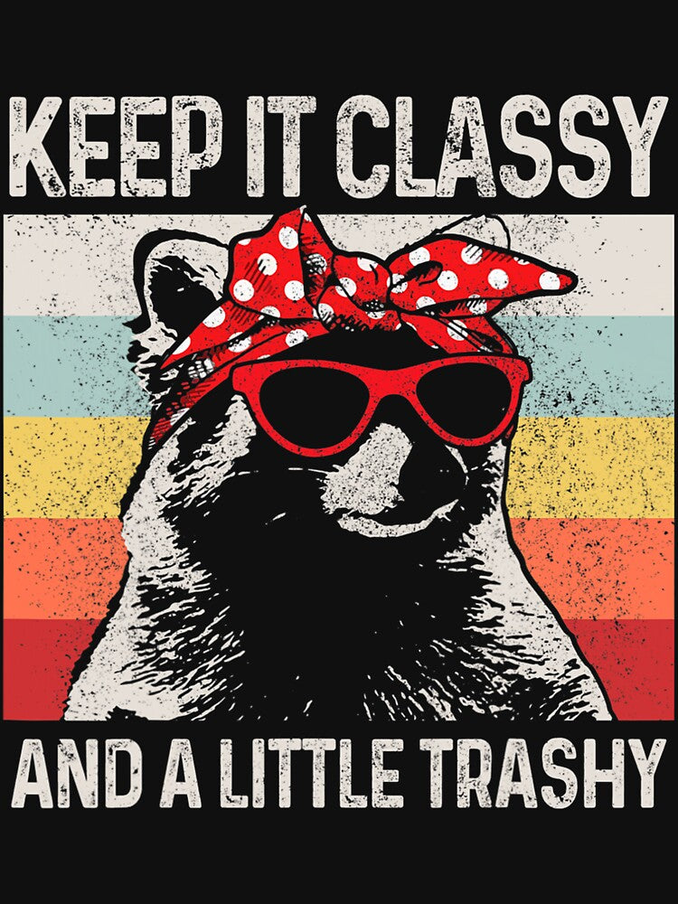 Raccoon Trashy Vintage Retro Funny by ageddaughter679