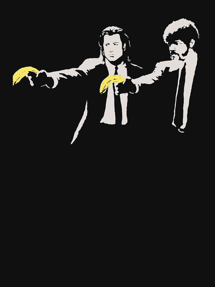 Banksy, Homage To AWarhol, Banana And Quentin Tarantino, Artwork Reproduction, Posters, Prints, Bags by MichaelSkelton