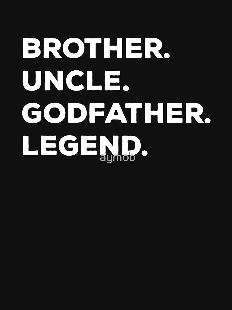 Brother Uncle Godfather Legend Tee Shirt | Godfather Gift for Uncle Brother T-Shirt, Uncle Gift, Gift for Uncle, Godfather Uncle Tshirt by aymob