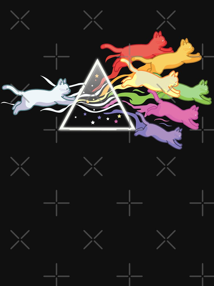 Cat Prism Rainbow Light Funny Physics Science Spectral Cat by Digital Story Time