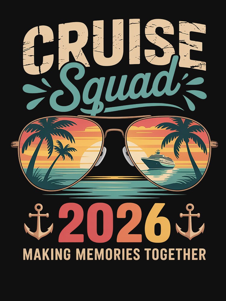 Cruise Squad 2026 Summer Vacation Matching Family by StephenDDArt