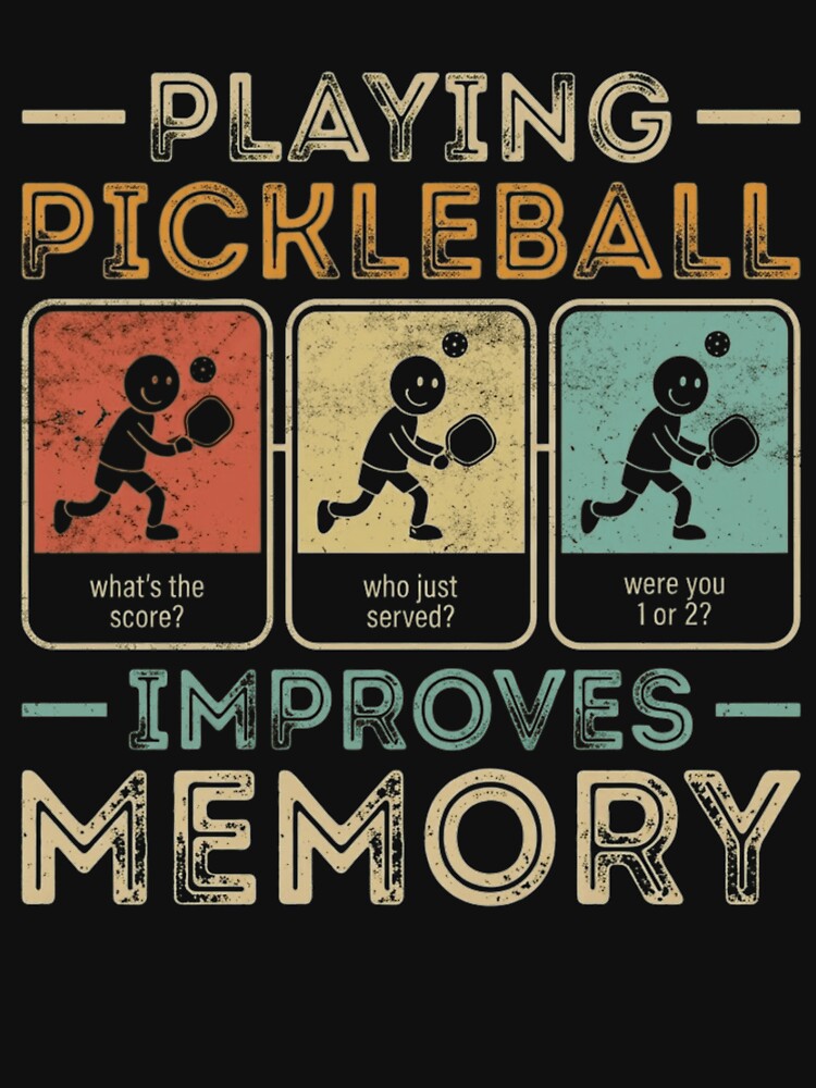 Funny Pickleball Improves Memory Retro Sports Gift by haitrieuic96