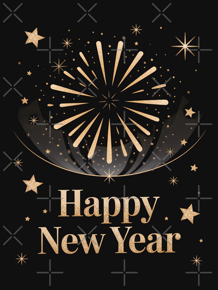 Happy New Year 2026 New Years Eve Party Fireworks by WalshDrawnLaugh