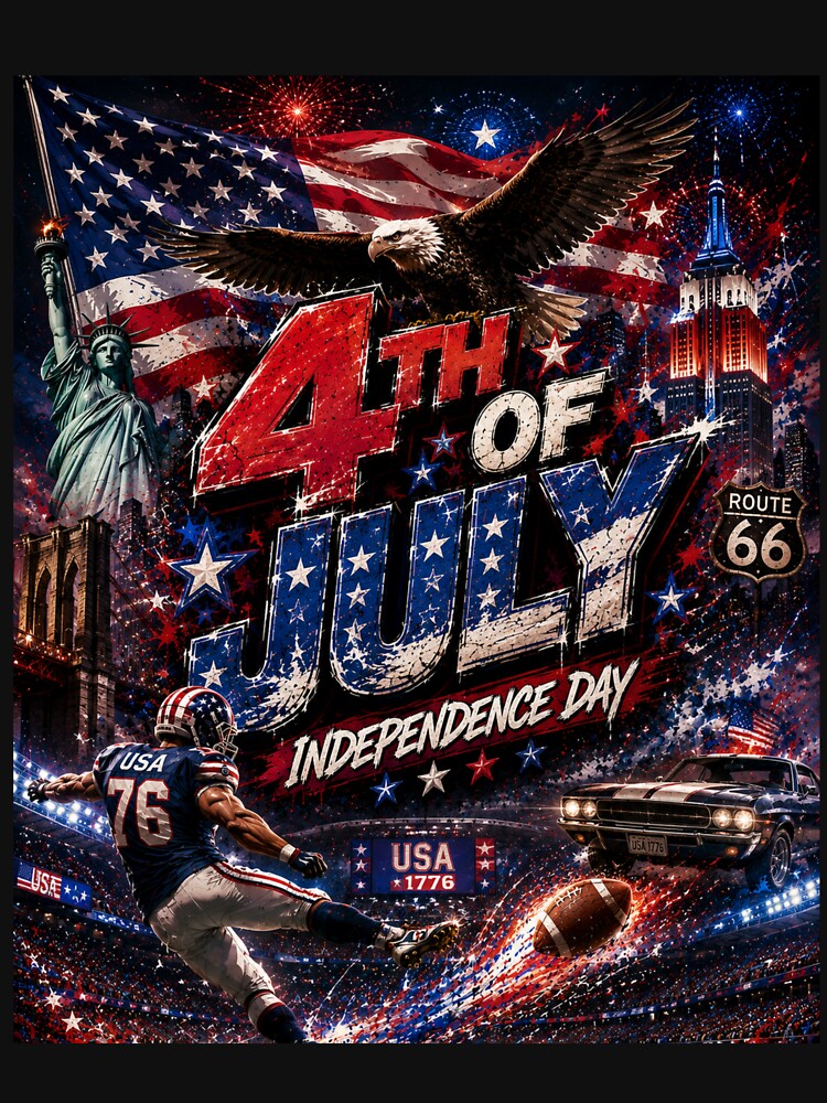 4th of July  USA independence Day| World Cup 2026 USA Soccer Merch | Football Fan Gear | USA Sports Apparel Tee|  Soccer worldcup ChampionshipSoccer World ver 5 by CosmicNook1