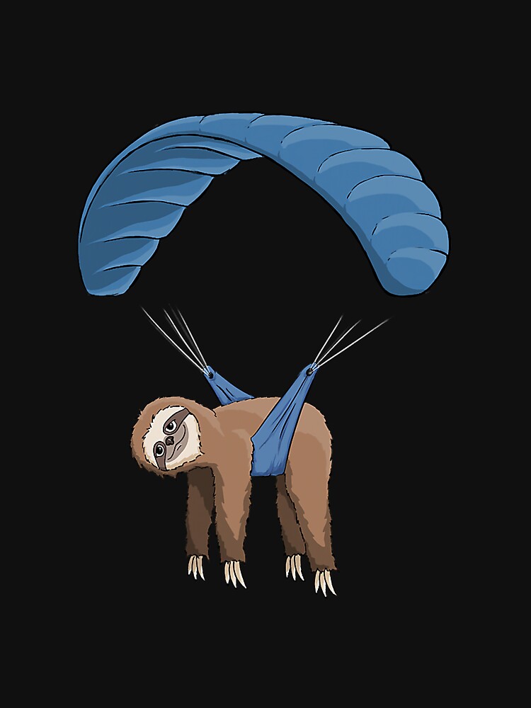 Paragliding Flying Sloth Skydiving by SkyCloudBlue