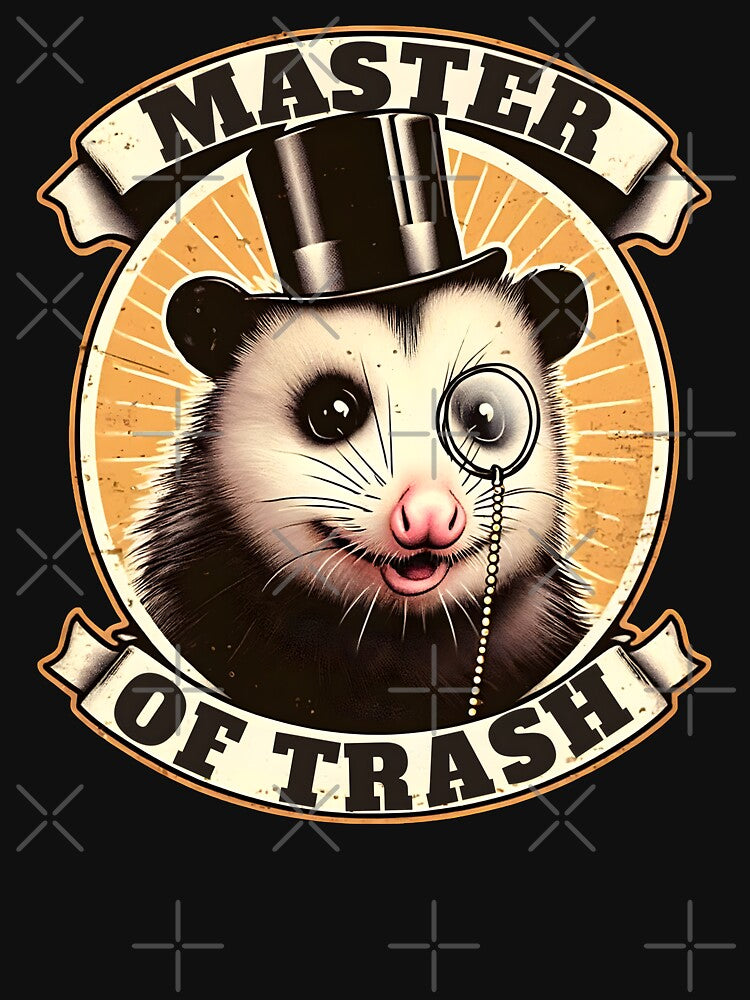 Vintage Retro Possum/oppssum Meme - Master of Trash | Funny gift for possum/opossum lovers by Unitepeople