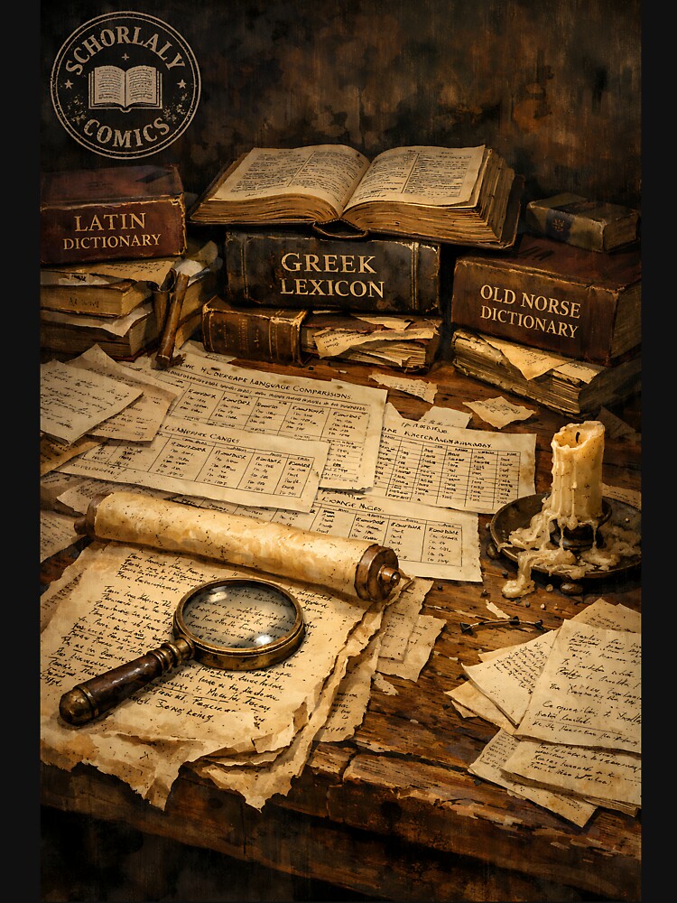 The Philologist’s Desk - Scholarly Dark Academia by bapupa