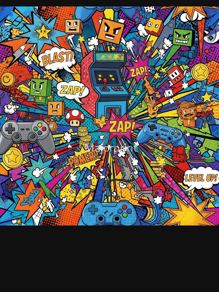 Multicolor Gamer Universe Statement by Majorprint
