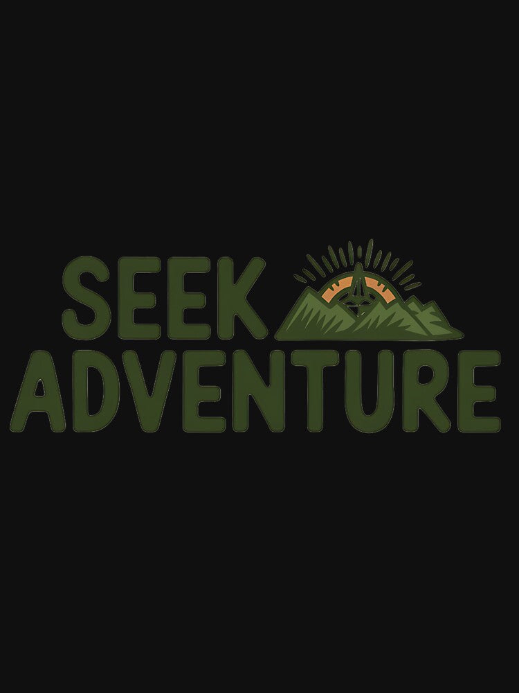 Seek Adventure" T-Shirt – Mountain Range Design | Adventure-Inspired Apparel for 2024 by T010