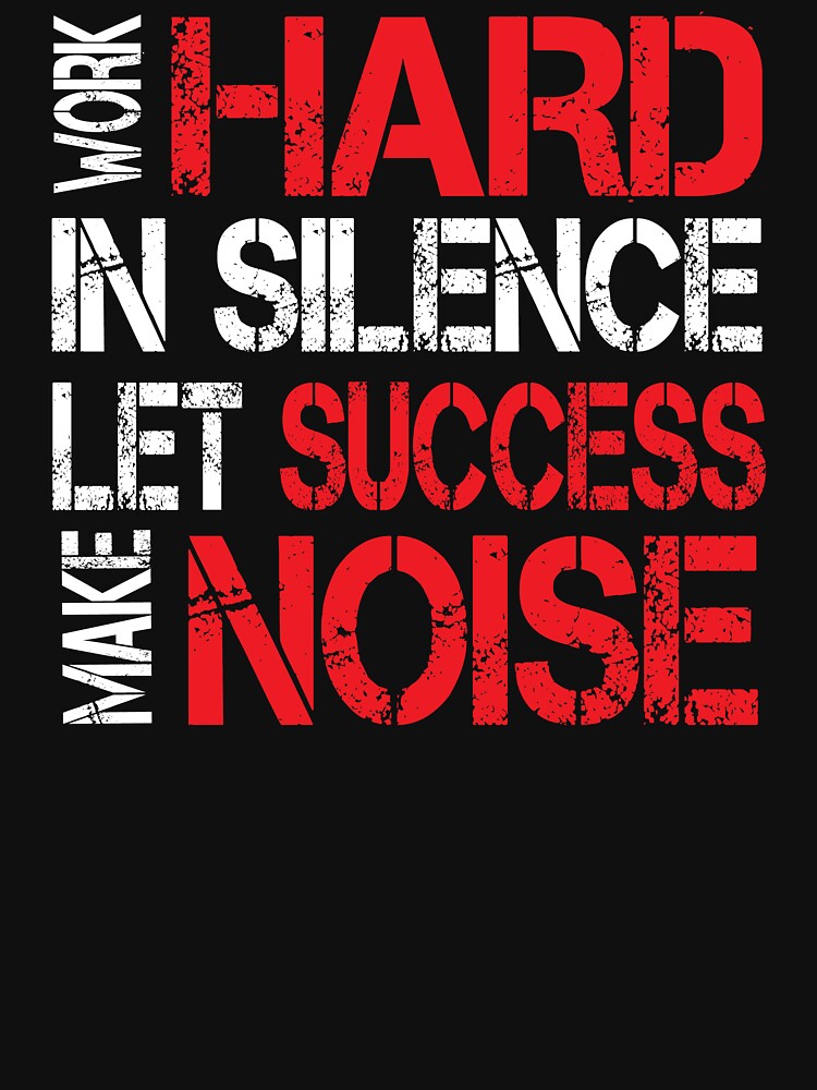 work hard in silence let success make noise gym teachers gift bodybuilding retro by Tiboga19